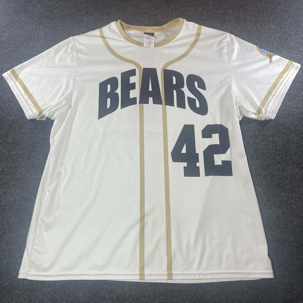 Alleson Athletic Bears 42 White and Gold Baseball Jersey X-Large